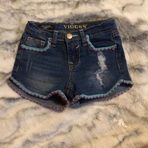 Girls jean shorts